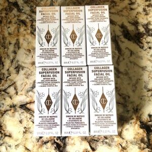 8mL Set of 6 Charlotte Tilbury Collagen Superfusion Facial Oil Mini Travel Size